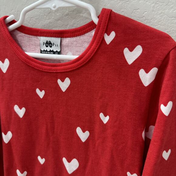 Paapii Red Hearts Long Sleeve Shirt - Picture 2 of 6